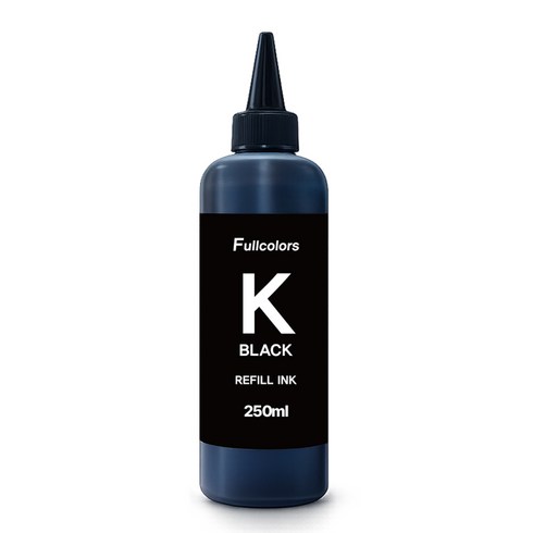 풀컬러즈 엡손 전기종 호환 리필잉크 250ml, 검정, 1개