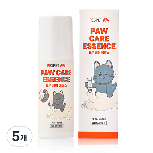 리스펫랩 반려동물 포우 케어 에센스 발바닥 보습제, 75ml, 5개