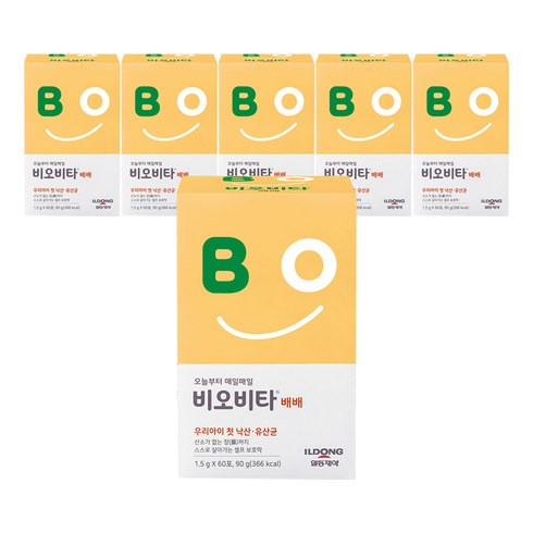 비오비타 배배 유아 유산균, 90g, 6개