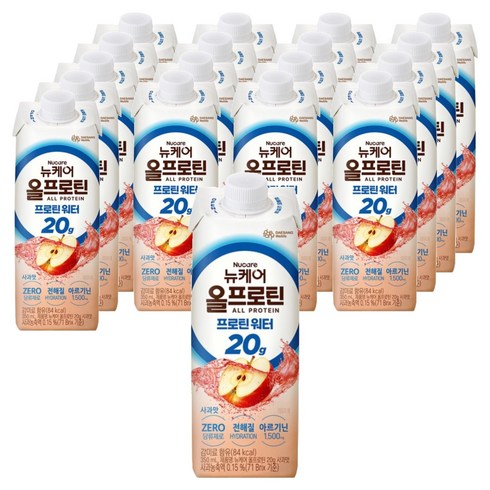 뉴케어 올프로틴 사과맛 프로틴 워터, 350ml, 18개