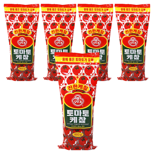 오뚜기 토마토 케챂, 800g, 5개