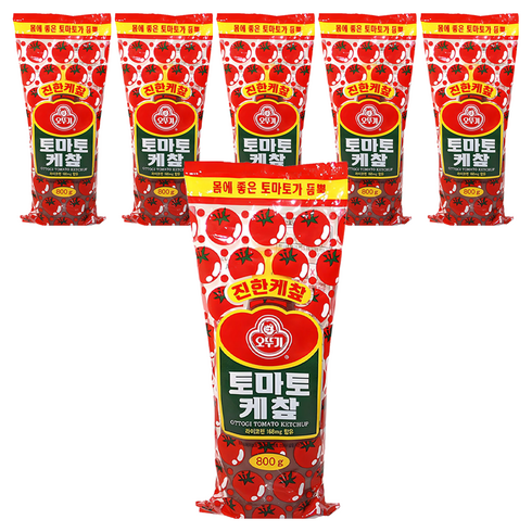 오뚜기 토마토 케챂, 800g, 6개