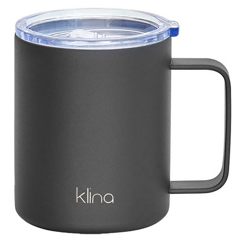 클리나 이지 머그 텀블러, 챠콜, 415ml, 1개