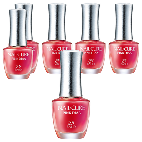 반디BANDI 네일큐어 핑크다이아 네일영양제, 7ml, 6개