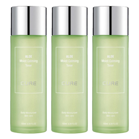 김정문알로에 모이스트 카밍 토너, 130ml, 3개