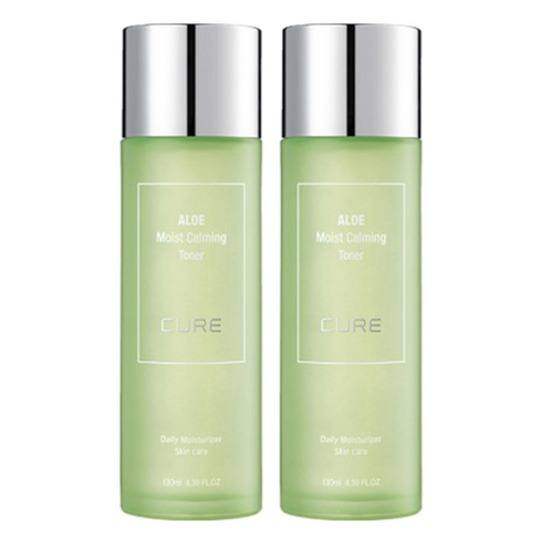 김정문알로에 모이스트 카밍 토너, 130ml, 2개