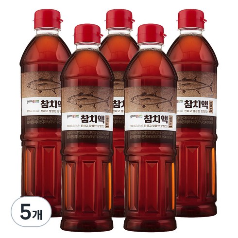 곰곰 참치액 골드, 900ml, 5개