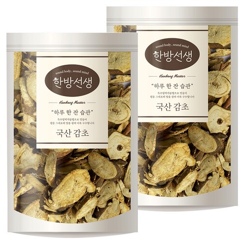 한방선생 국산 감초, 100g, 2개