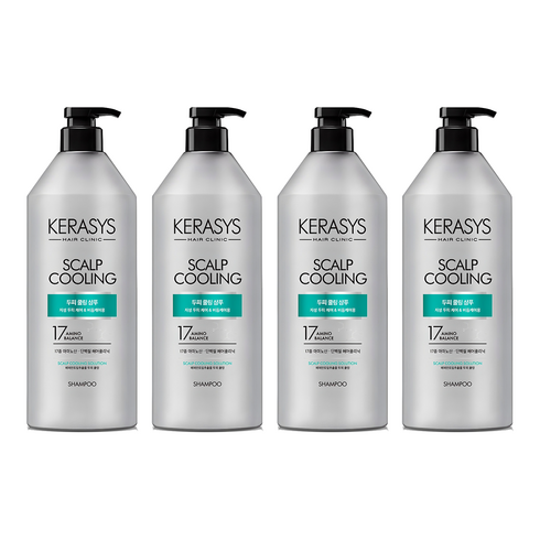 케라시스 두피 쿨링 단백질 샴푸, 980ml, 4개