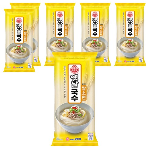 오뚜기 옛날국수 쌀소면, 700g, 6개