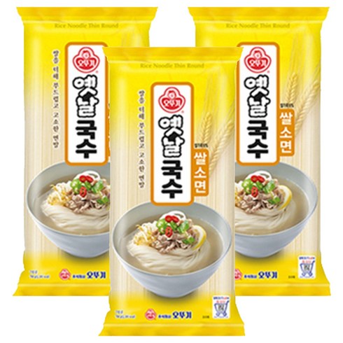 오뚜기 옛날국수 쌀소면, 700g, 3개