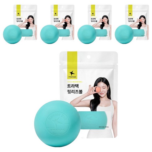 트라택 릴리즈 마사지볼 기본형, 스카이블루, 5개