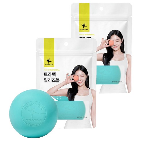 트라택 릴리즈 마사지볼 기본형, 스카이블루, 2개