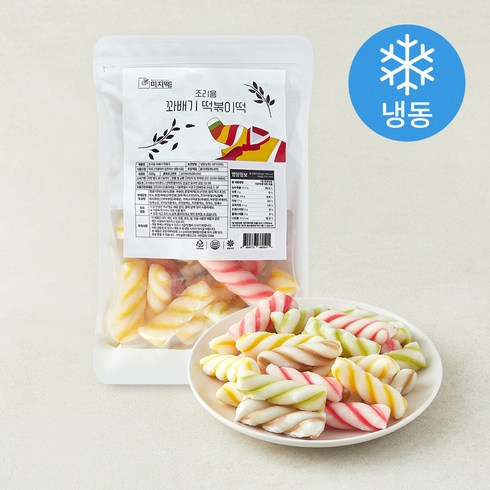 미지떡 조리용 꽈배기 떡볶이떡 (냉동), 500g, 1개