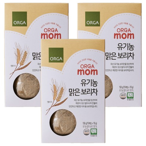 올가홀푸드 유기농 맑은 보리차, 보리, 150g, 3개, 15개입