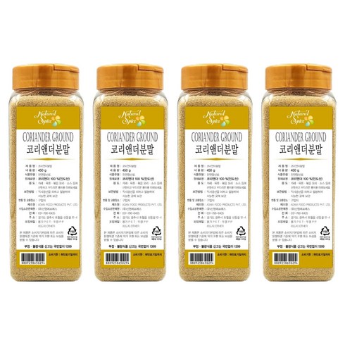 내츄럴스파이스 코리앤더 그라운드, 450g, 4개