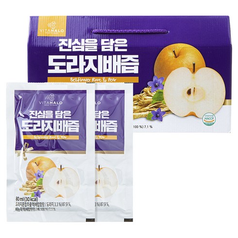비타할로 진심을 담은 도라지배즙, 80ml, 30개