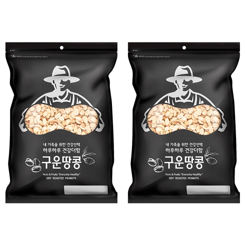 넛츠팜 구운땅콩, 1kg, 2개