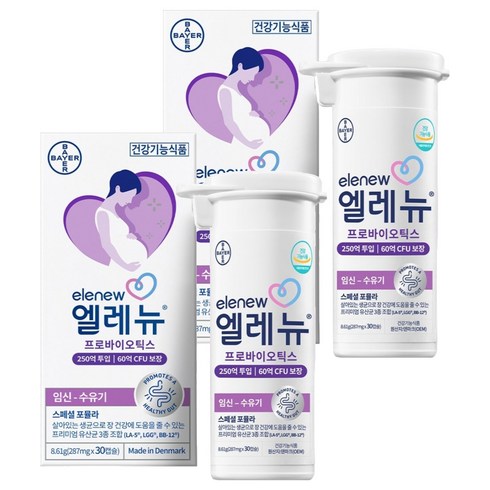 엘레뉴 프리미엄 임산부 유산균, 30정, 2개
