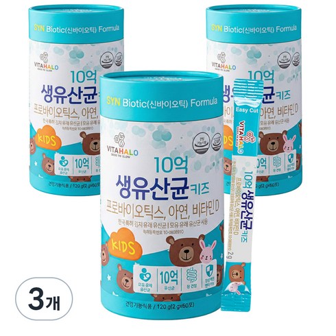 비타할로 10억 생유산균 키즈, 120g, 3개