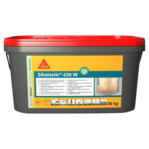 씨카 속건성 탄성도막 1액형 수용성 방수제 Sikalastic 220W 16kg, 1개