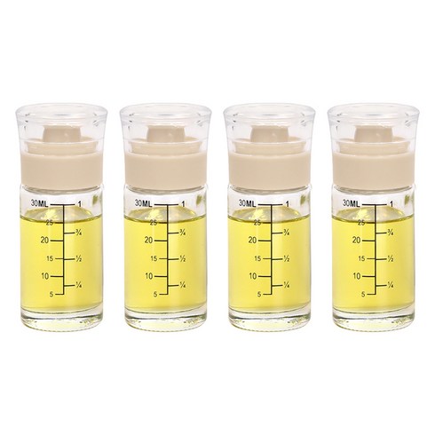 키텐실 시노글라스 미니 오일병 50ml, 베이지, 4개