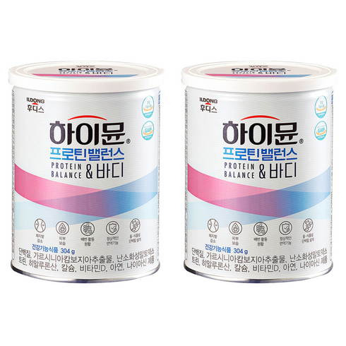 일동후디스 하이뮨 프로틴 밸런스 앤 바디 캔, 304g, 2개