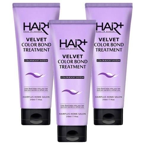 헤어플러스 컬러본드 보색 트리트먼트 210ml, 혼합색상, 3개