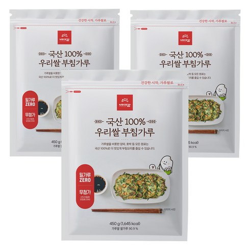 배대감 우리쌀 부침가루, 450g, 3개