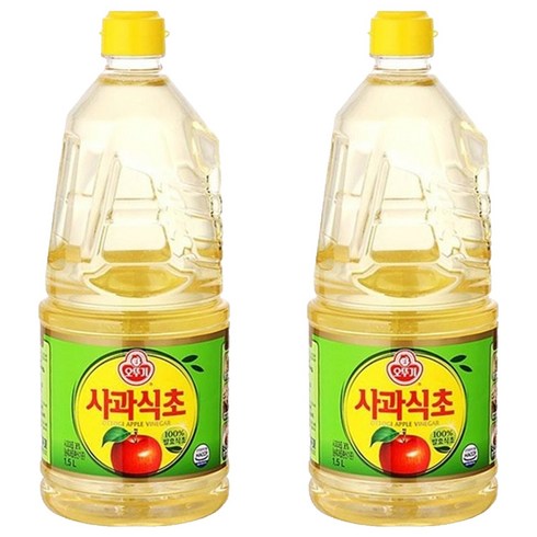 오뚜기 사과식초, 1.5L, 2개