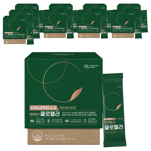 대상웰라이프 정품 면역엔 클로렐라 30p, 81g, 10개