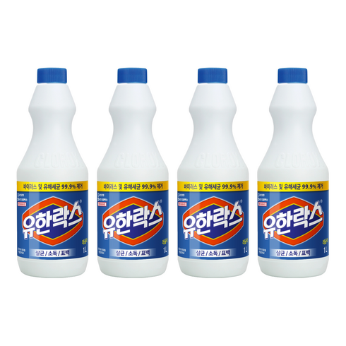 유한락스 레귤러, 1L, 4개