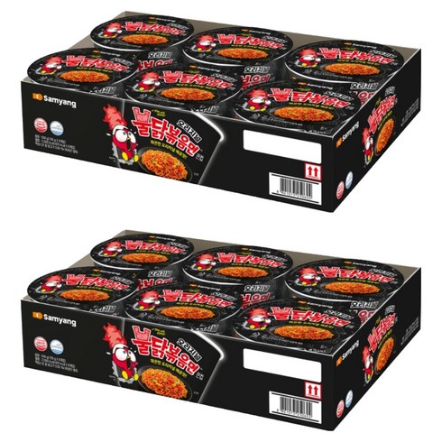 불닭볶음면 큰컵 105g, 12개