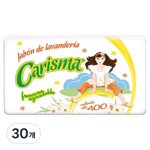 라코로나 카리스마 강력 찌든때 빨래 세탁비누, 400g, 30개