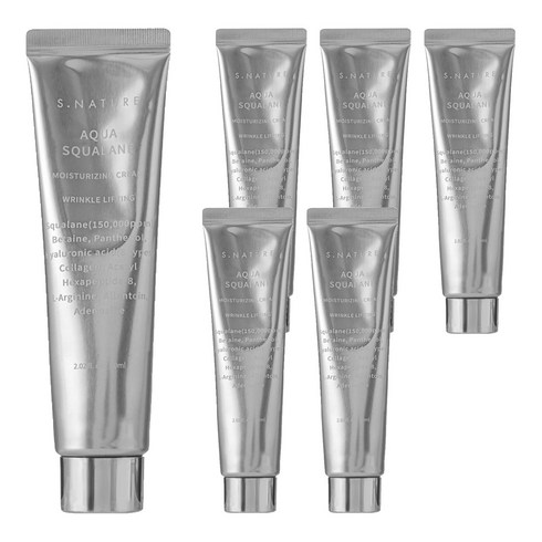 에스네이처 아쿠아 스쿠알란 수분크림, 60ml, 6개