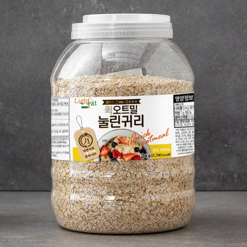 라이트잇 바로먹는 퀵오트밀 눌린귀리, 2kg, 1개