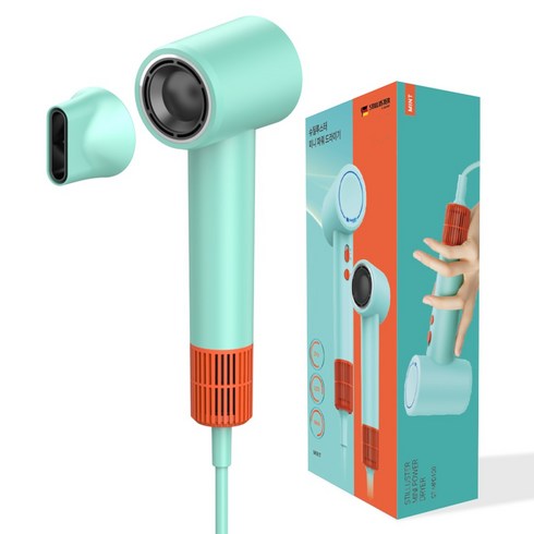 슈틸루스터 초미니 슬림 파워 저소음 BLDC 헤어 드라이기 1300W, 민트, ST-MPD100