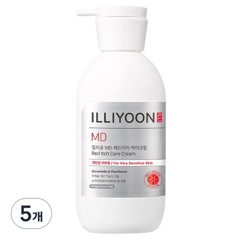 일리윤 MD 레드이치 케어크림, 330ml, 5개