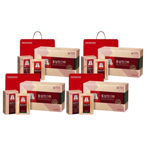 정관장 홍삼진건 + 쇼핑백, 30회분, 1.2L, 4개