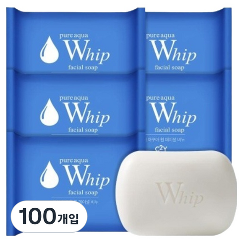 시투와이 아쿠아 휩 페이셜 비누, 100g, 100개입
