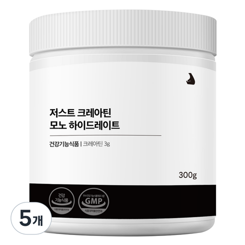 잠백이 저스트 크레아틴, 300g, 5개