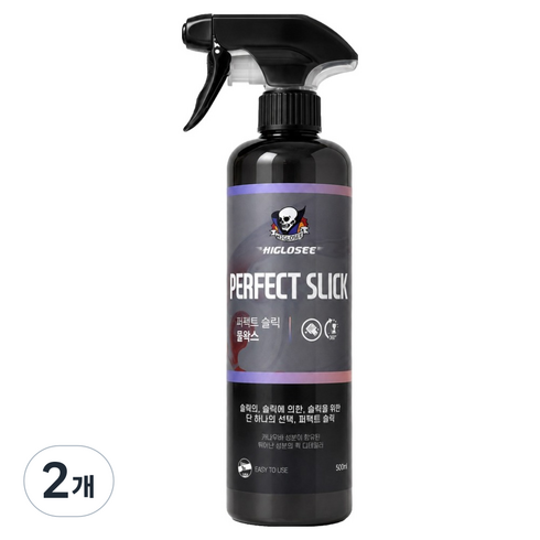 하이글로씨 퍼펙트슬릭 물왁스, 500ml, 2개