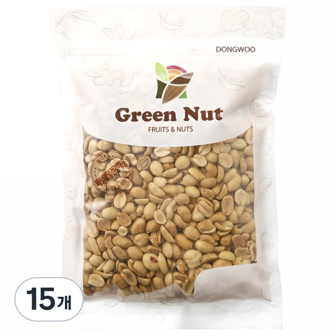 그린너트 구운땅콩, 500g, 15개