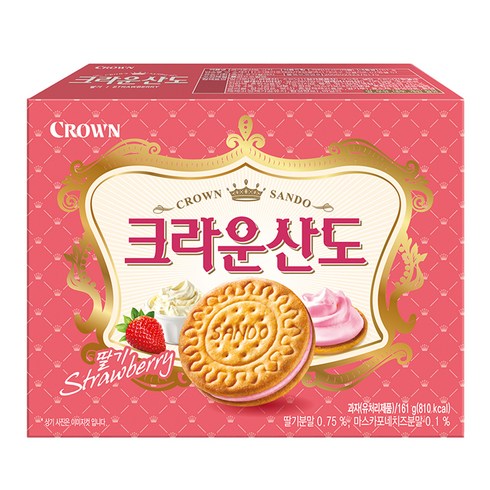 크라운산도 딸기, 161g, 1개