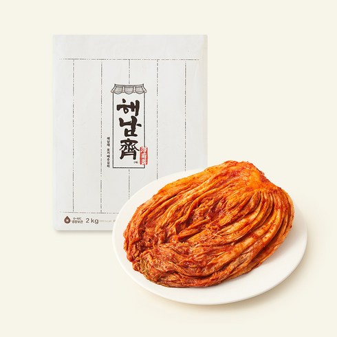 CJ제일제당 전라도식 해남재 포기 배추김치, 2kg, 1개
