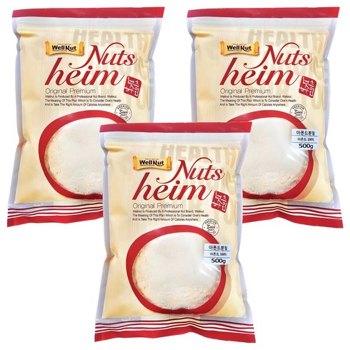 너츠하임 아몬드분말, 500g, 3개