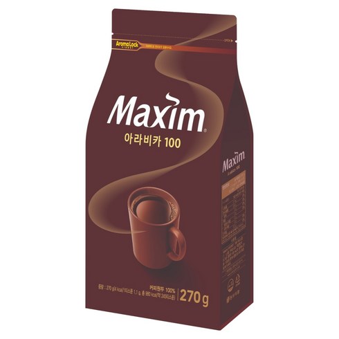 맥심 아라비카 100 원두 커피, 270g, 1개입, 1개