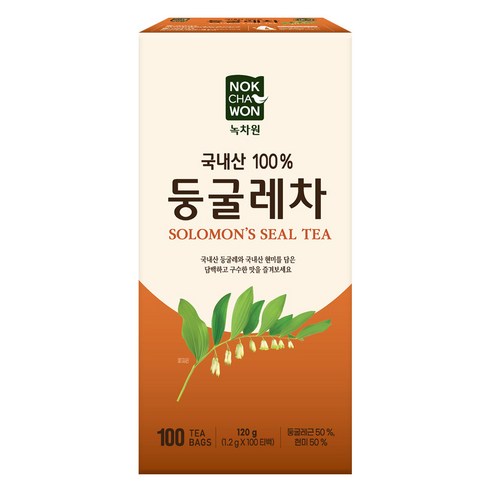 녹차원 둥굴레차, 1.2g, 100개입, 1개