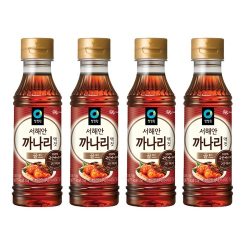 청정원 까나리 액젓 골드, 250g, 4개