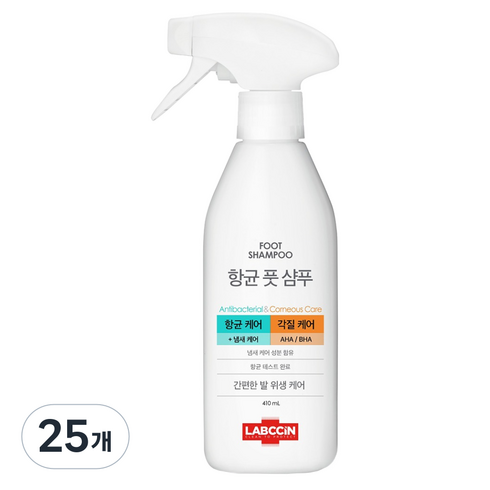 랩신 항균 풋샴푸, 1개입, 25개, 410ml